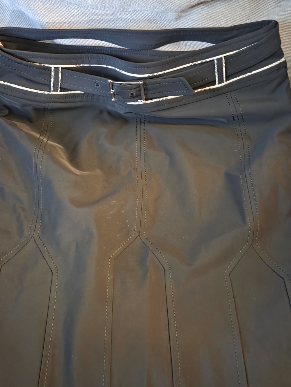 Karen Millen Black Skirt with Contrast Waistband